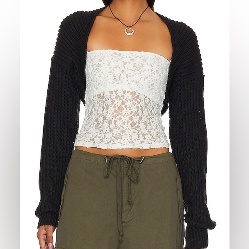 SOLD Black Knit Shrug